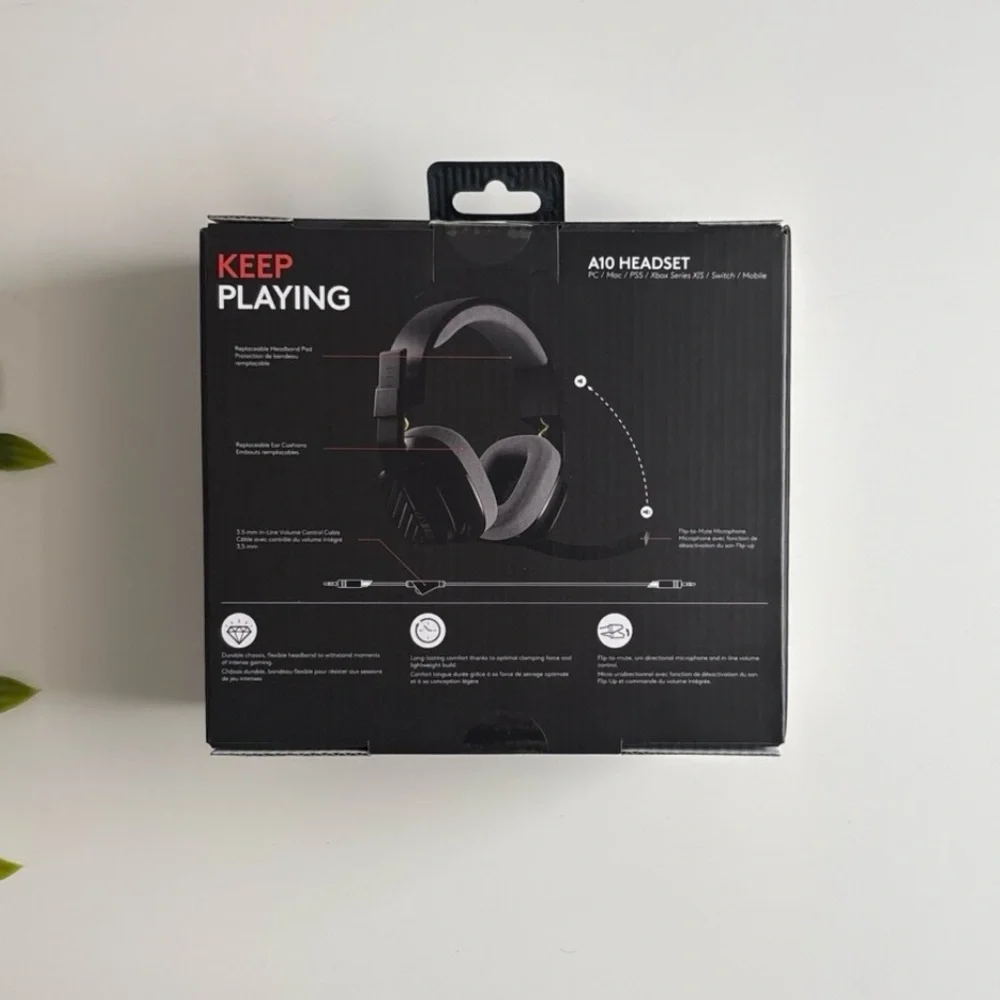 BNIB logitech A10 gaming headset - Picture 2 of 2